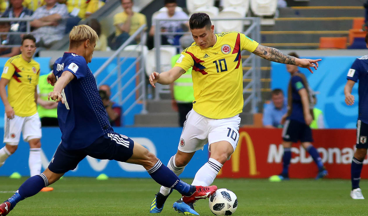 James Rodríguez Colombia Japón Rusia 2018