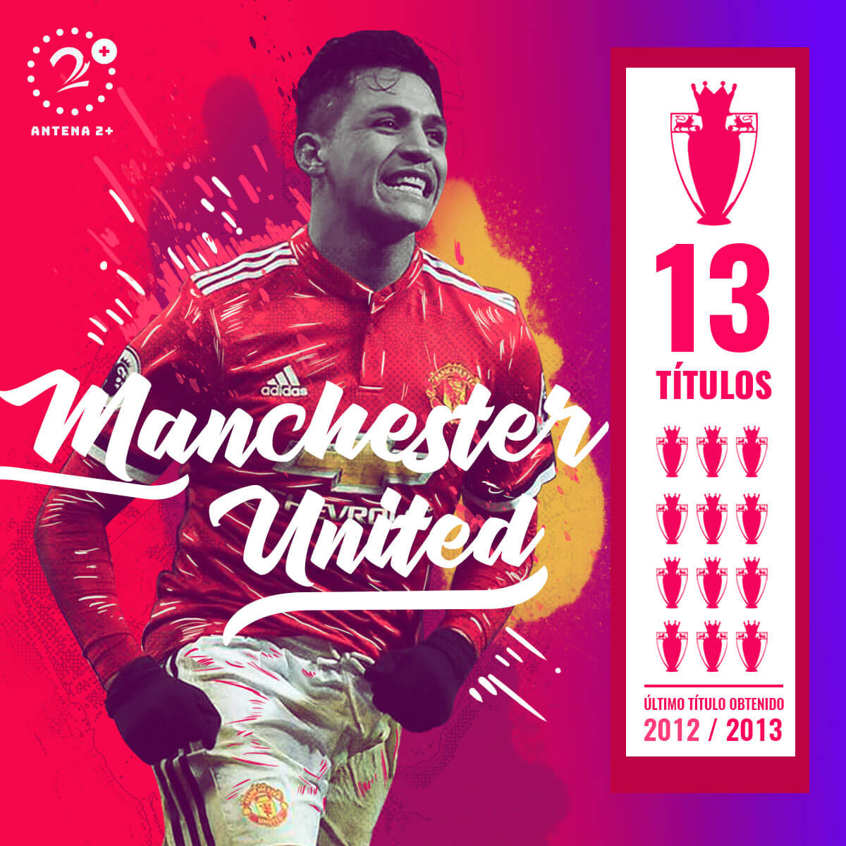 Manchester United, campeón 13 veces de la Premier League