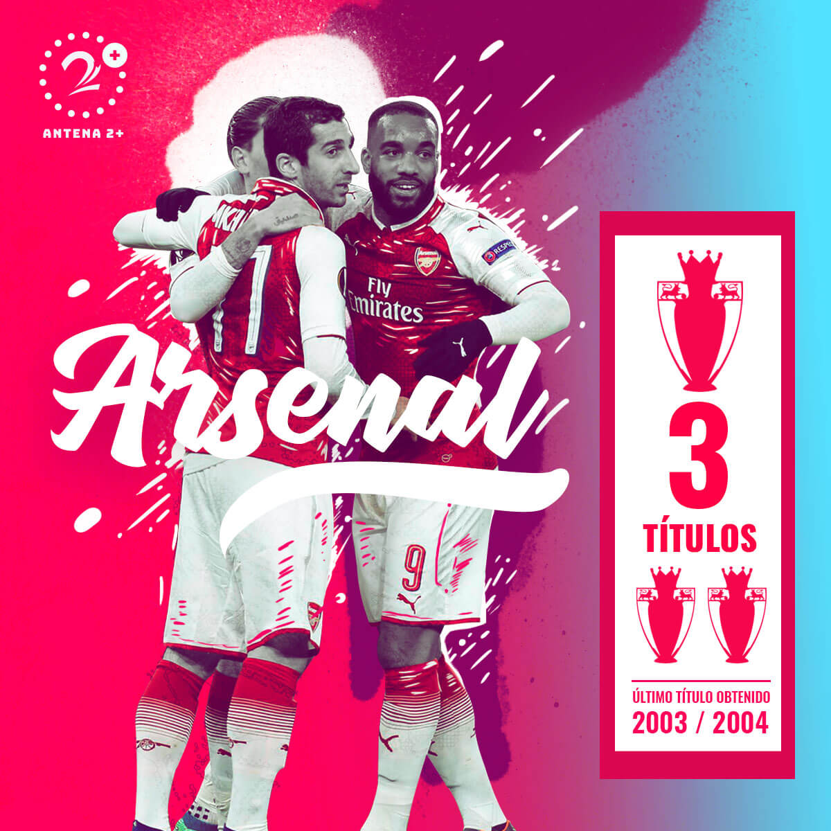 Arsenal, tres veces campeón de la Premier League