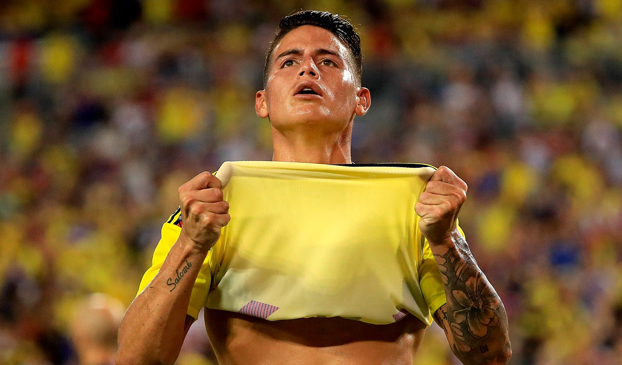 James Rodríguez volvió a ser titular con la Selección Colombia en el partido ante Estados Unidos