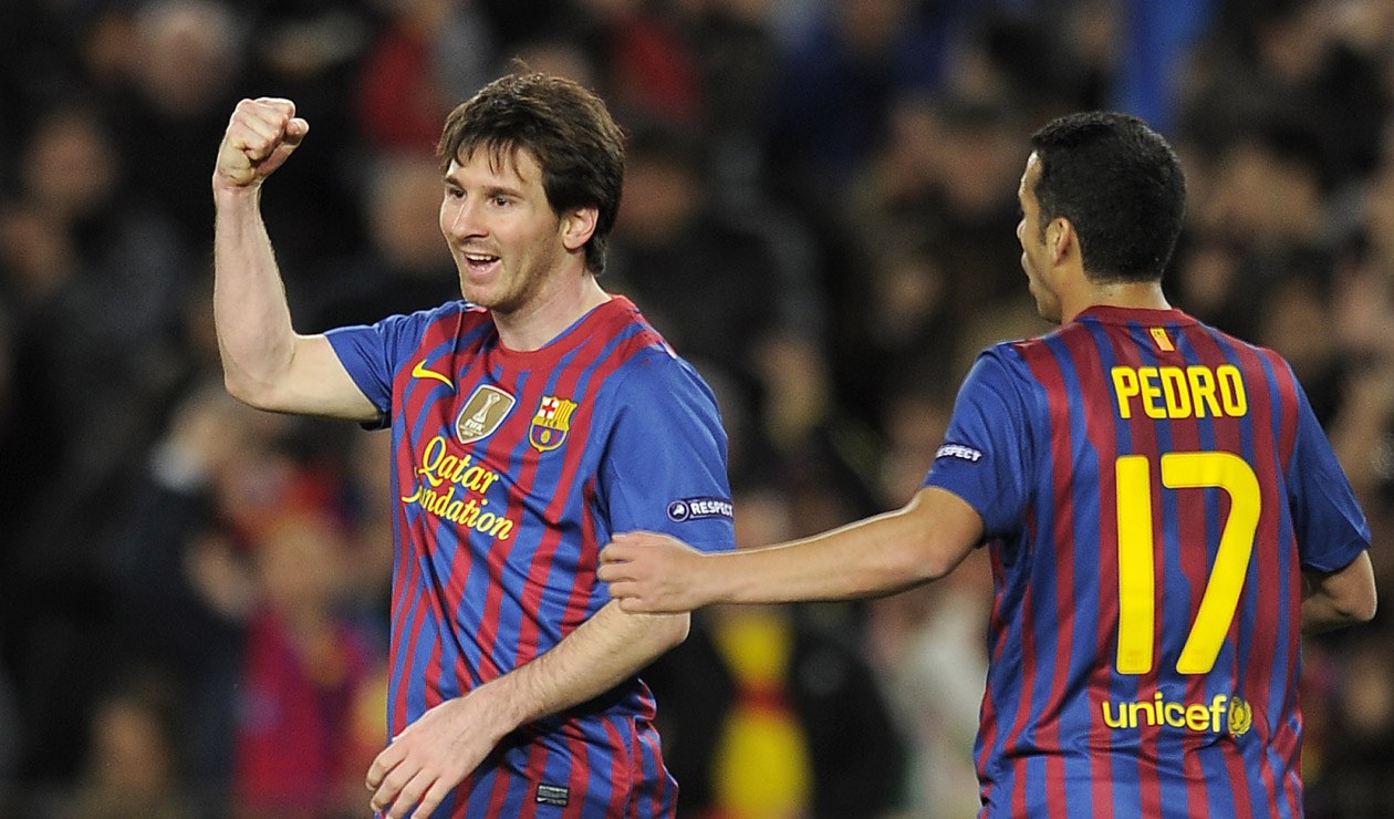 Messi marcó cinco goles en Champions ante el Leverkusen