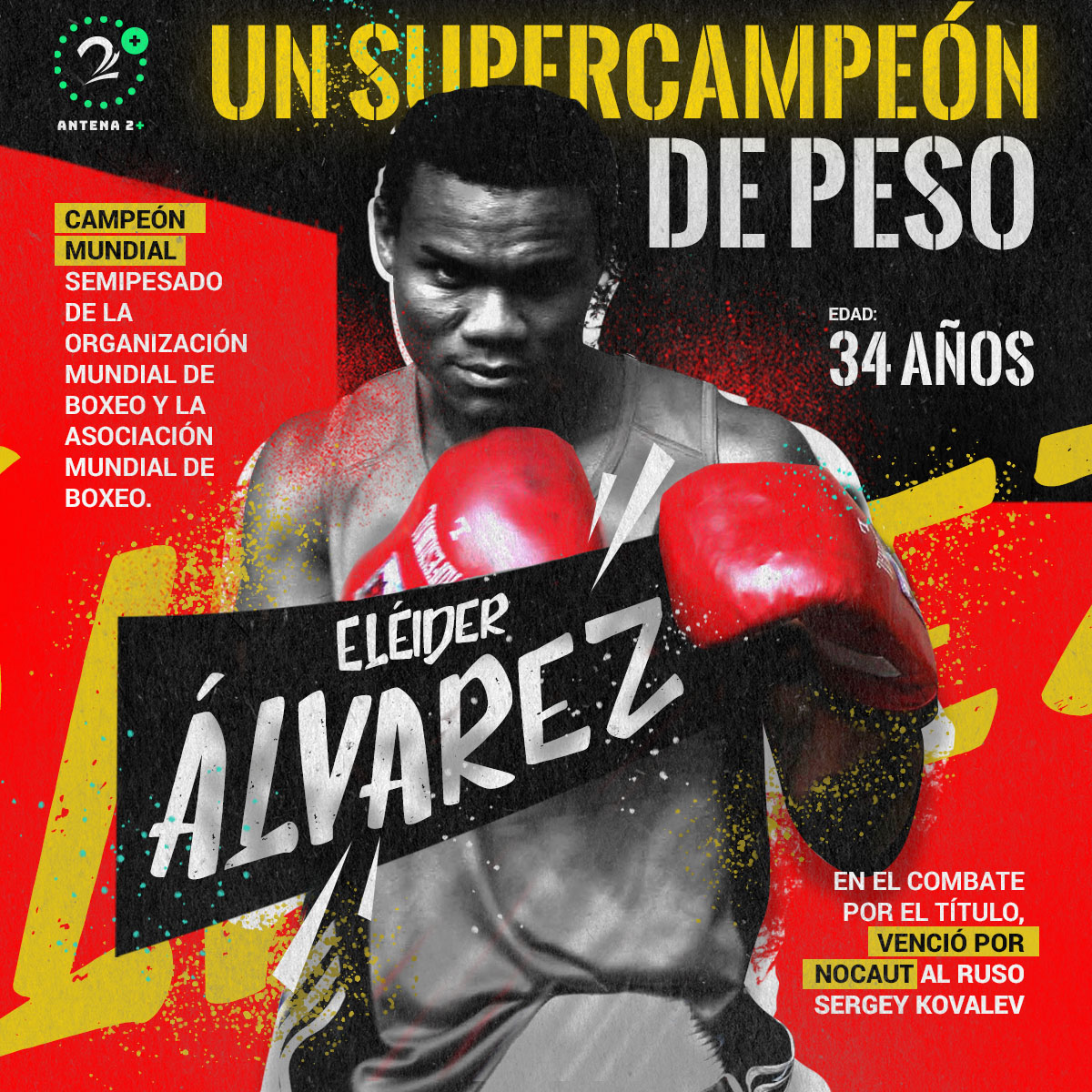 Eléider Álvarez, tercero en la elección del deportista del año en Antena 2