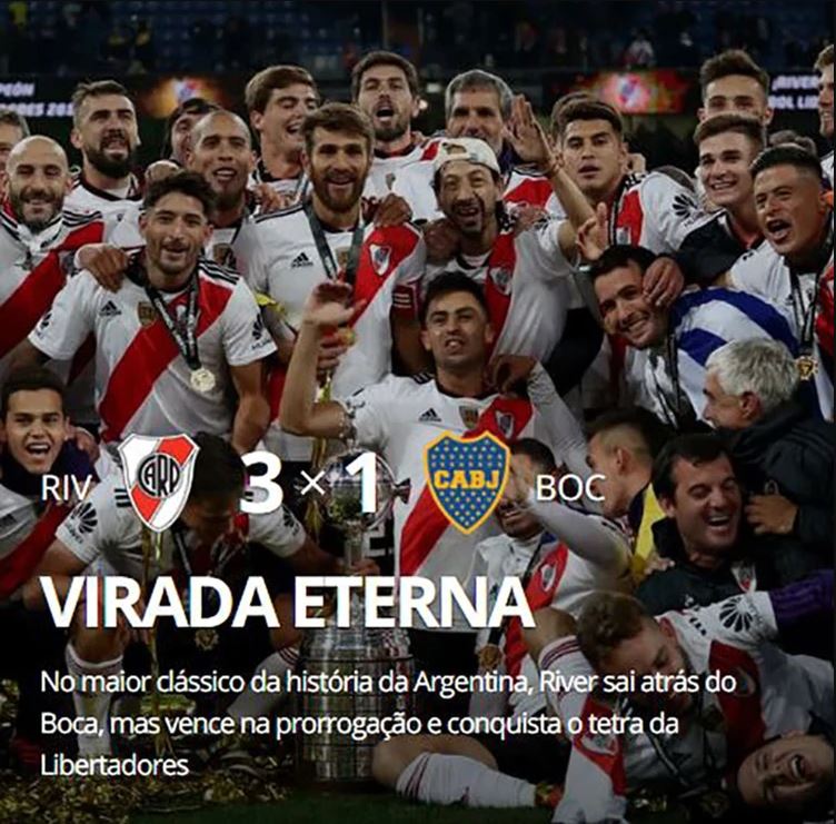 “Vuelta eterna”, Globo Esporte (Brasil)