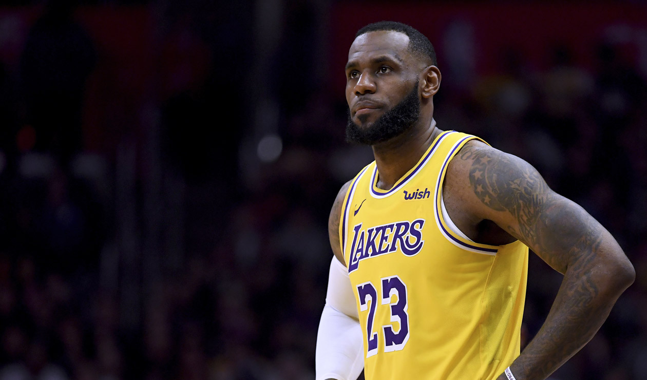 LeBron James, jugador de Los Ángeles Lakers