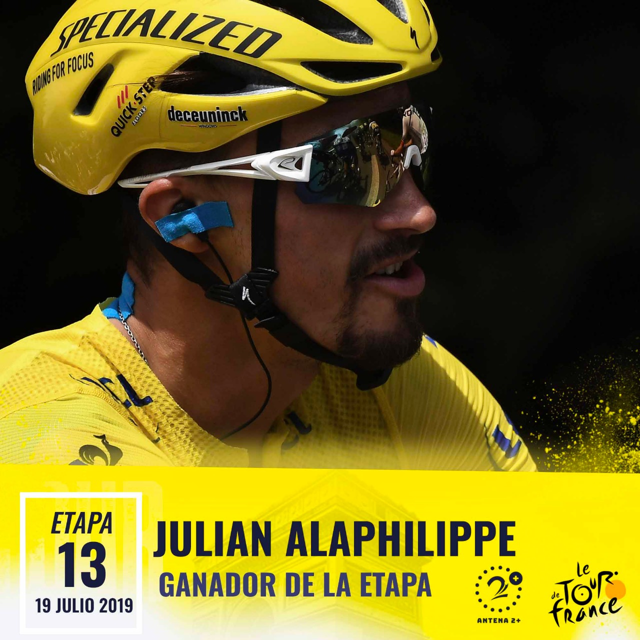 Julian Alaphilippe ganó la contrarreloj individual en la etapa 13 del Tour de Francia