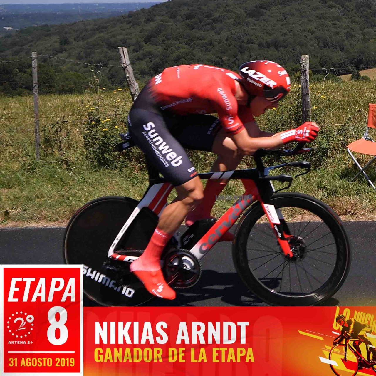 Vuelta a España, Nicolas Edet, etapa 8