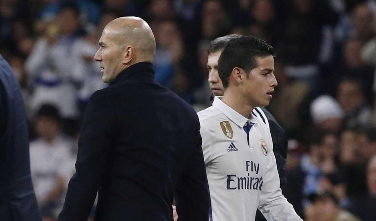 Zidane y James Rodríguez