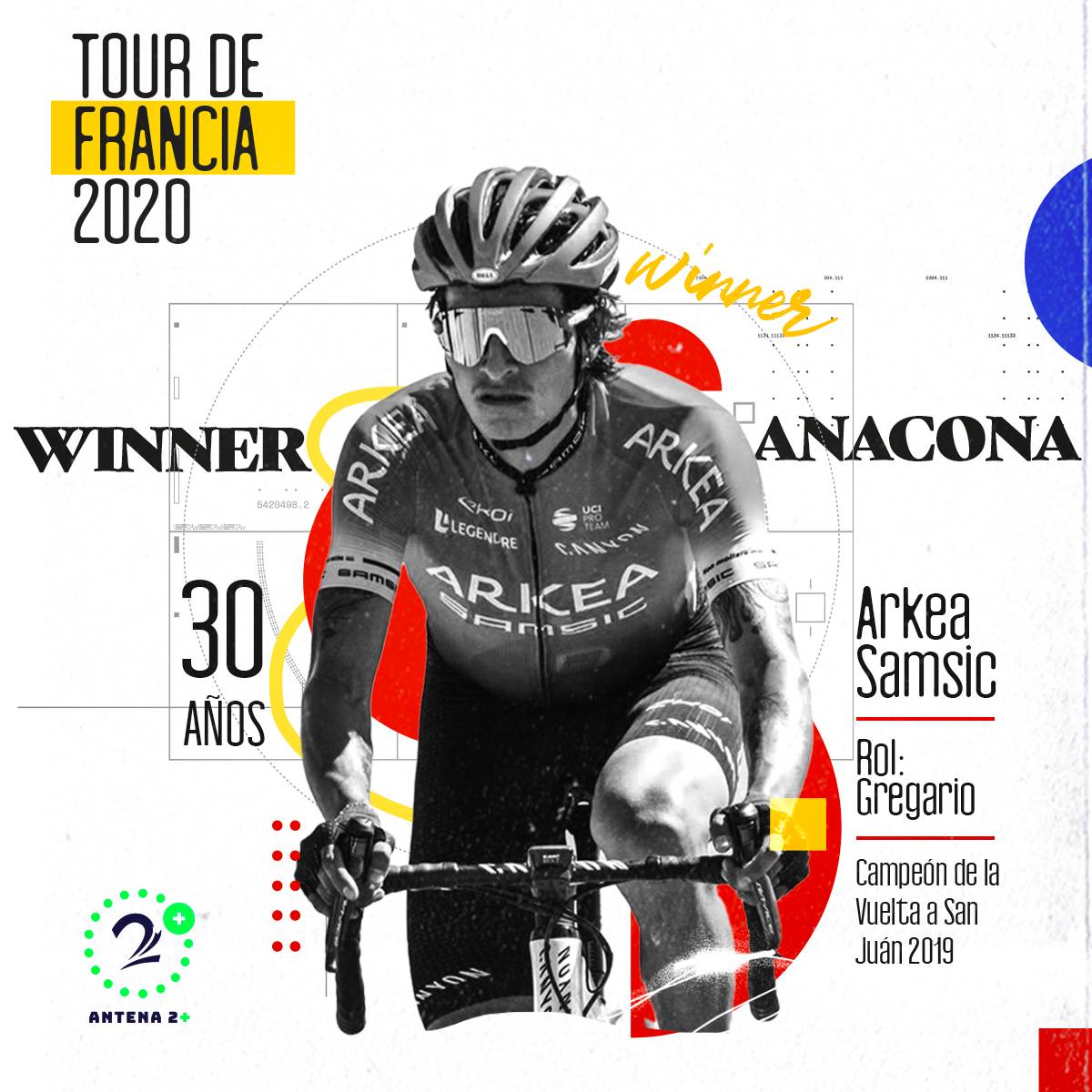 Winner Anacona, Tour de Francia