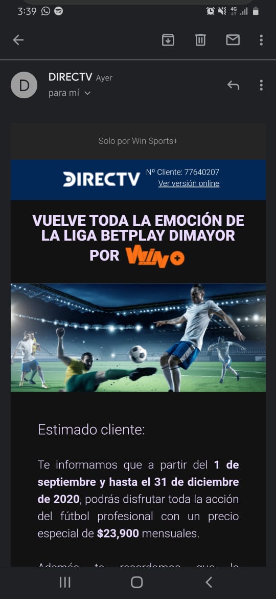 Win Sports + - Directv