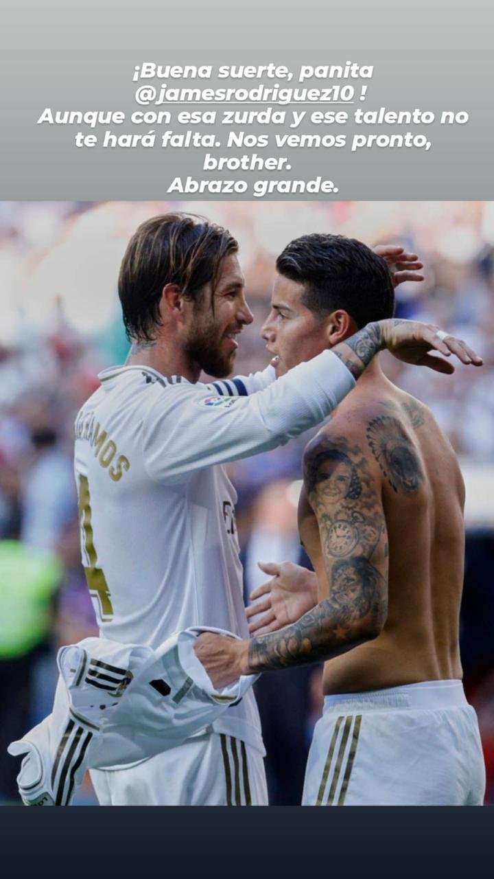 Sergio Ramos en Instagram