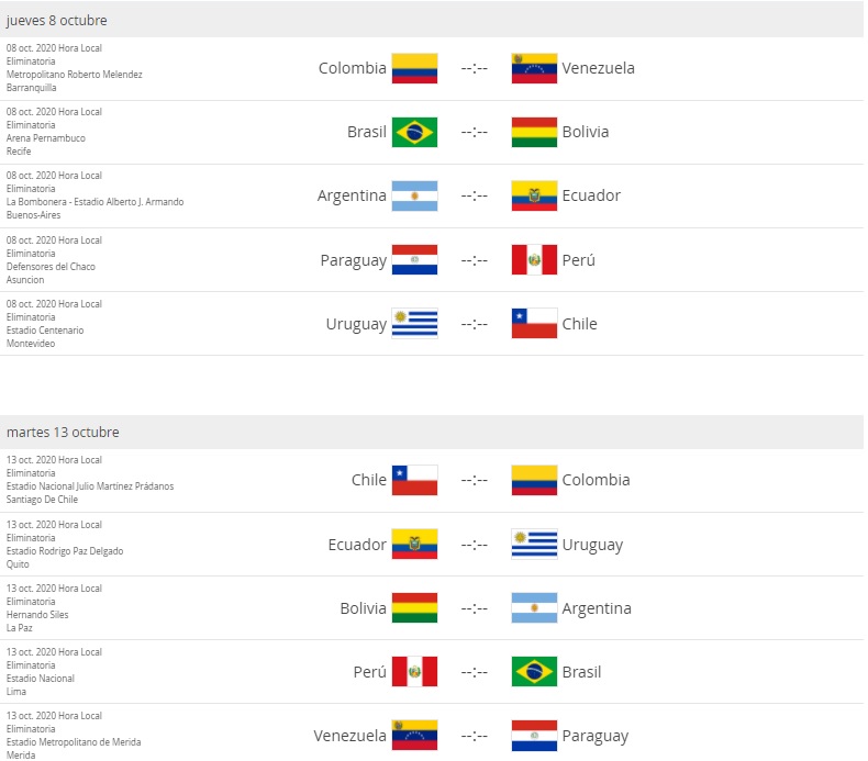 Seleccion Colombia Fechas Para Eliminatorias Catar 2022 Por Fifa Antena 2
