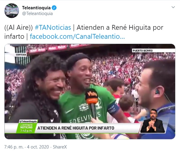 René Higuita, teleantioquia