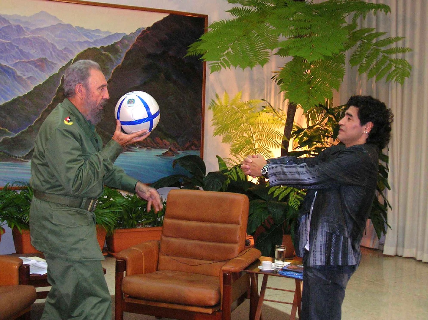 Fidel Castro y Diego Maradona