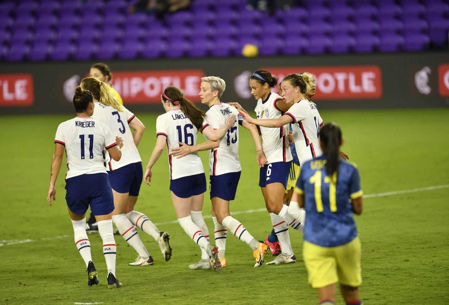 Selección Colombia femenina perdió 0-6 met Estados Unidos