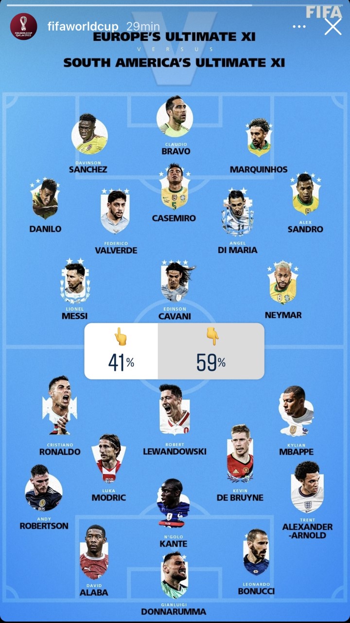 11 ideal de Sudamerica y Europa