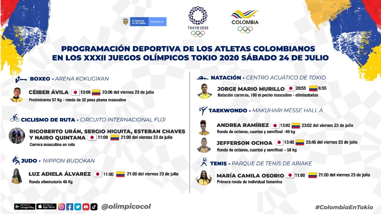 Colombia- Julio 23 Juegos Olímpicos