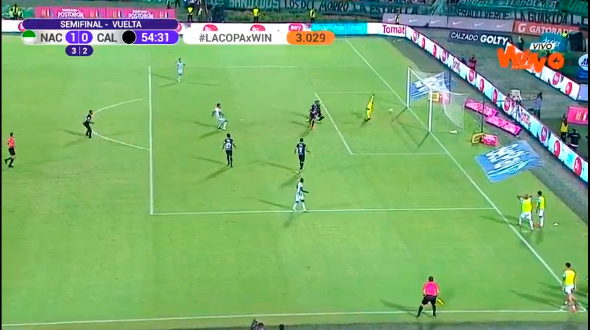 Gol Atlético Nacional, Deportivo Cali, Copa Betplay