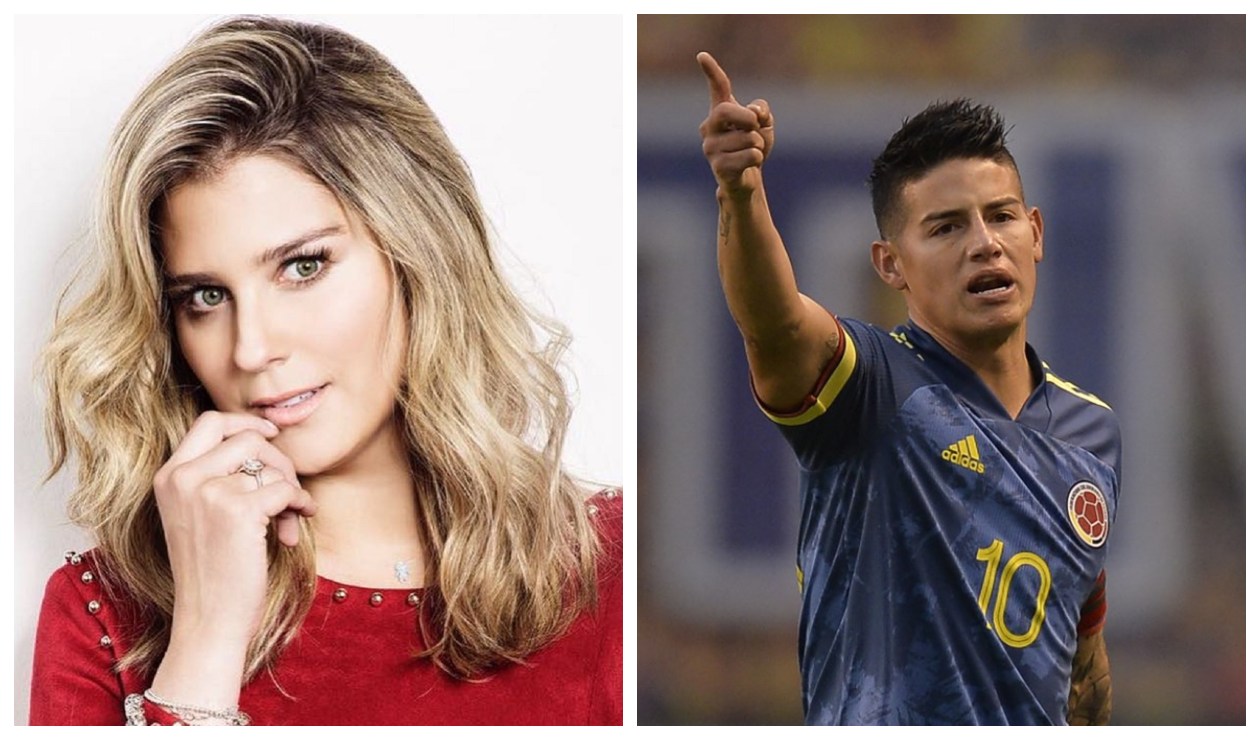 Andrea Guerrero y James Rodríguez