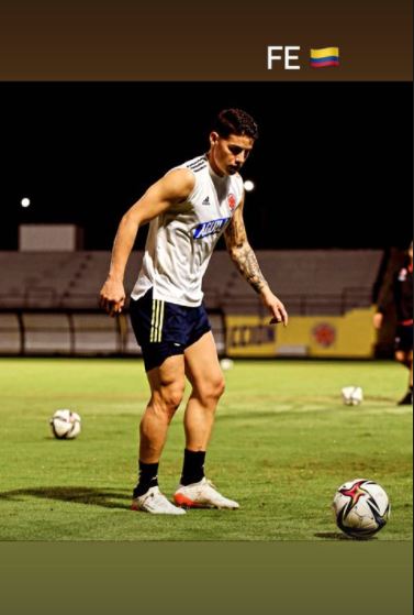 James Rodríguez, Instagram