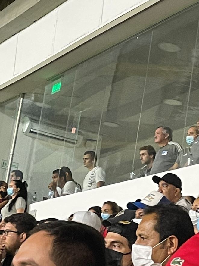 John Duque, en el partido Millonarios vs Tolima