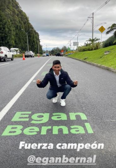 Nairo le hace un lindo homenaje a Egan Bernal
