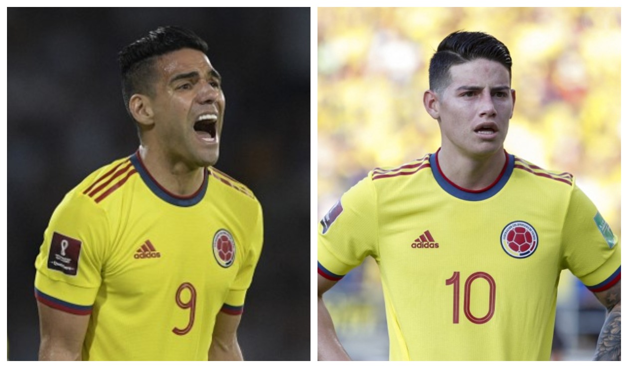 Falcao García y James Rodríguez en la Selección Colombia