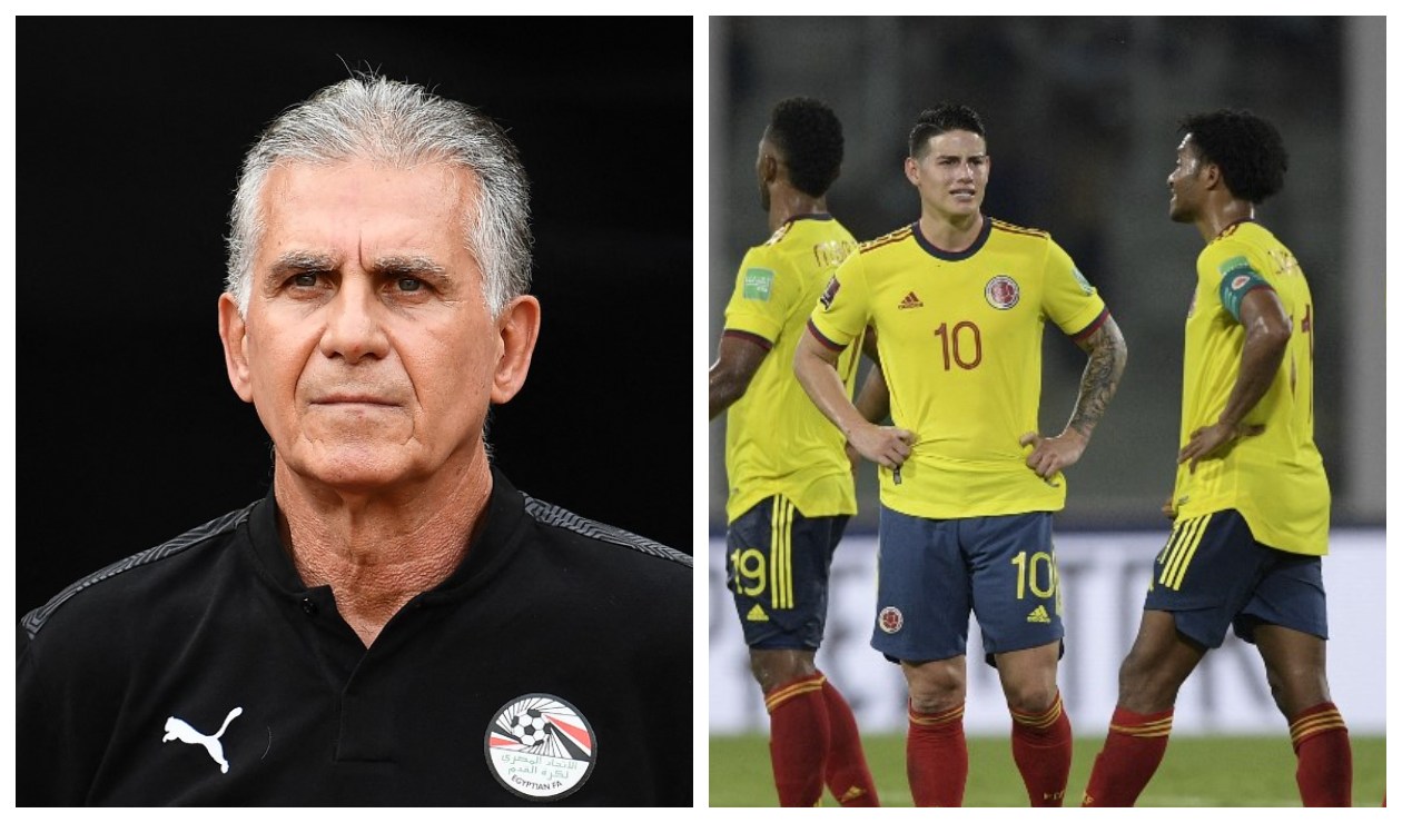 Queiroz y jugadores de la Selección Colombia
