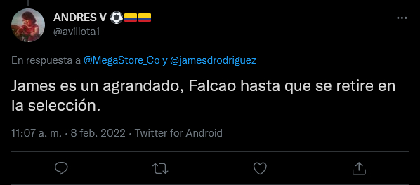 Críticas a James en la Selección Colombia vs Falcao