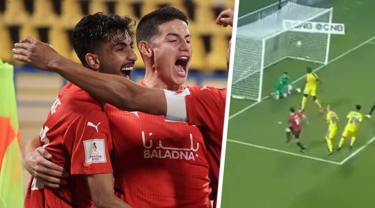 Nuevo gol de James Rodríguez con Al Rayyan en Qatar
