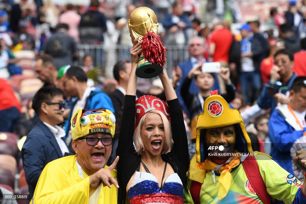 Fans de la Selección Colombia en el mundial de Rusia 2018