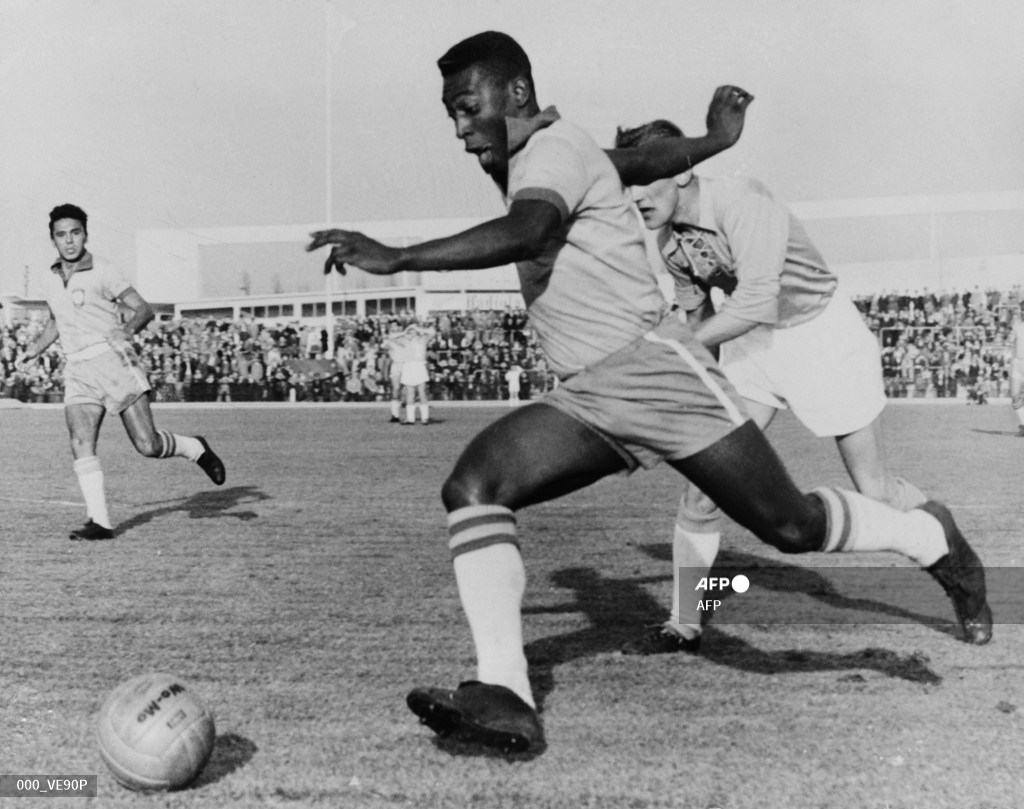 Pelé en Suecia 1958, con tan solo 17 años.