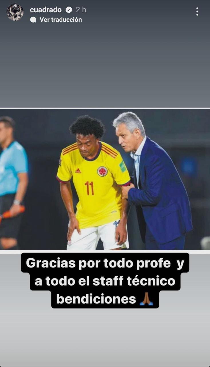 Juan Cuadrado y Reinaldo Rueda