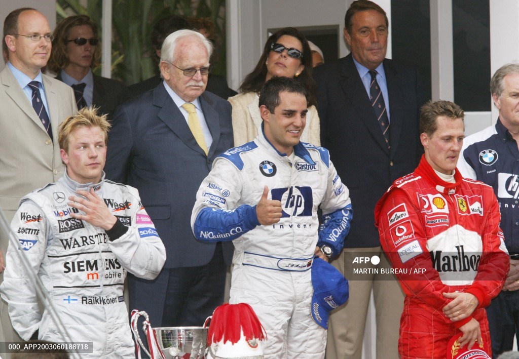Pódium GP de Mónaco 2003.