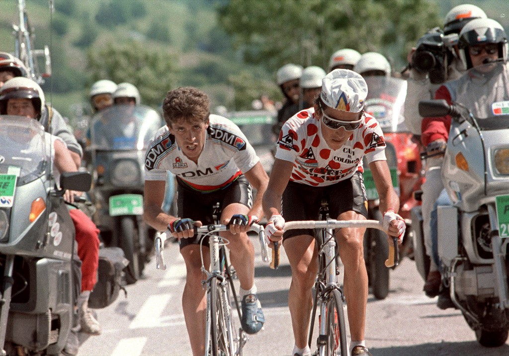 Lucho Herrera, campeón del Criterium Dauphiné 1988 y 1991