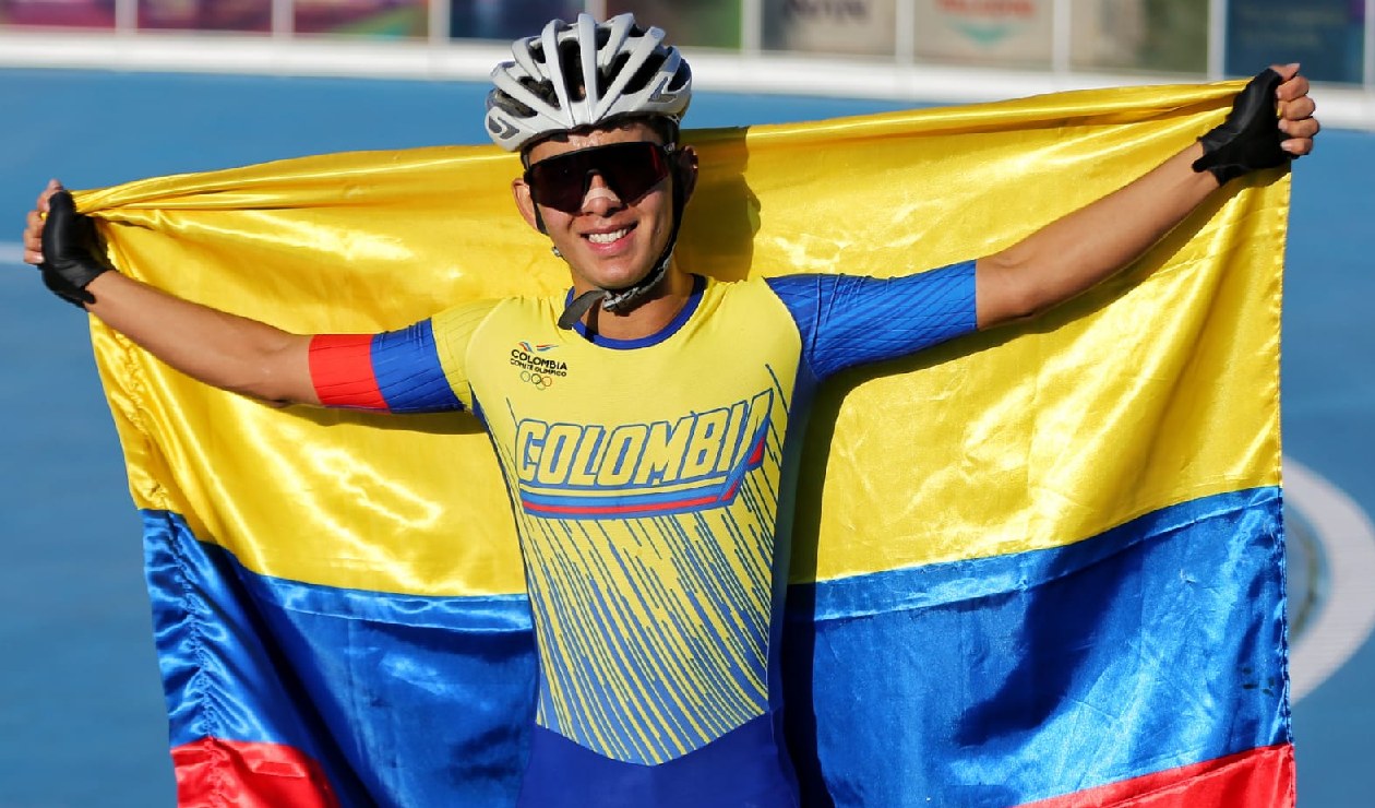 Patinador colombiano en los Juegos Sudamericanos de la Juventud.