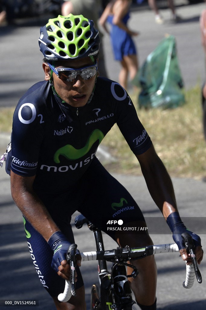 Nairo Quintana en el Tour de Francia 2013 con el Movistar Team