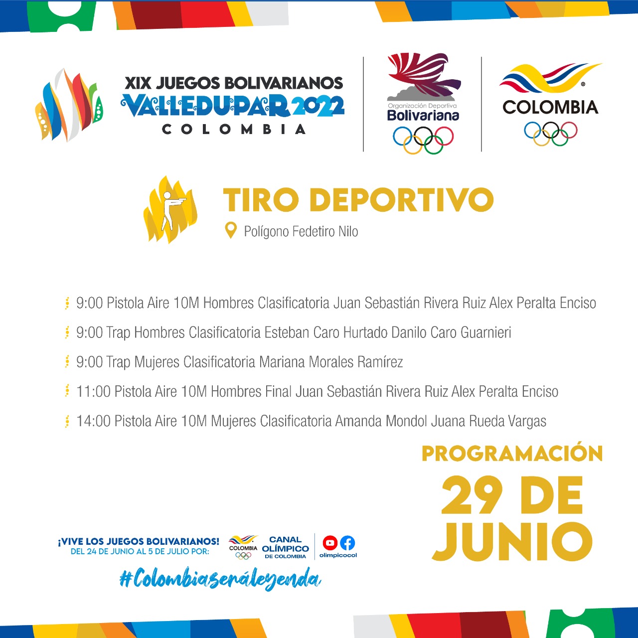 Juegos Bolivarianos - 29 de junio