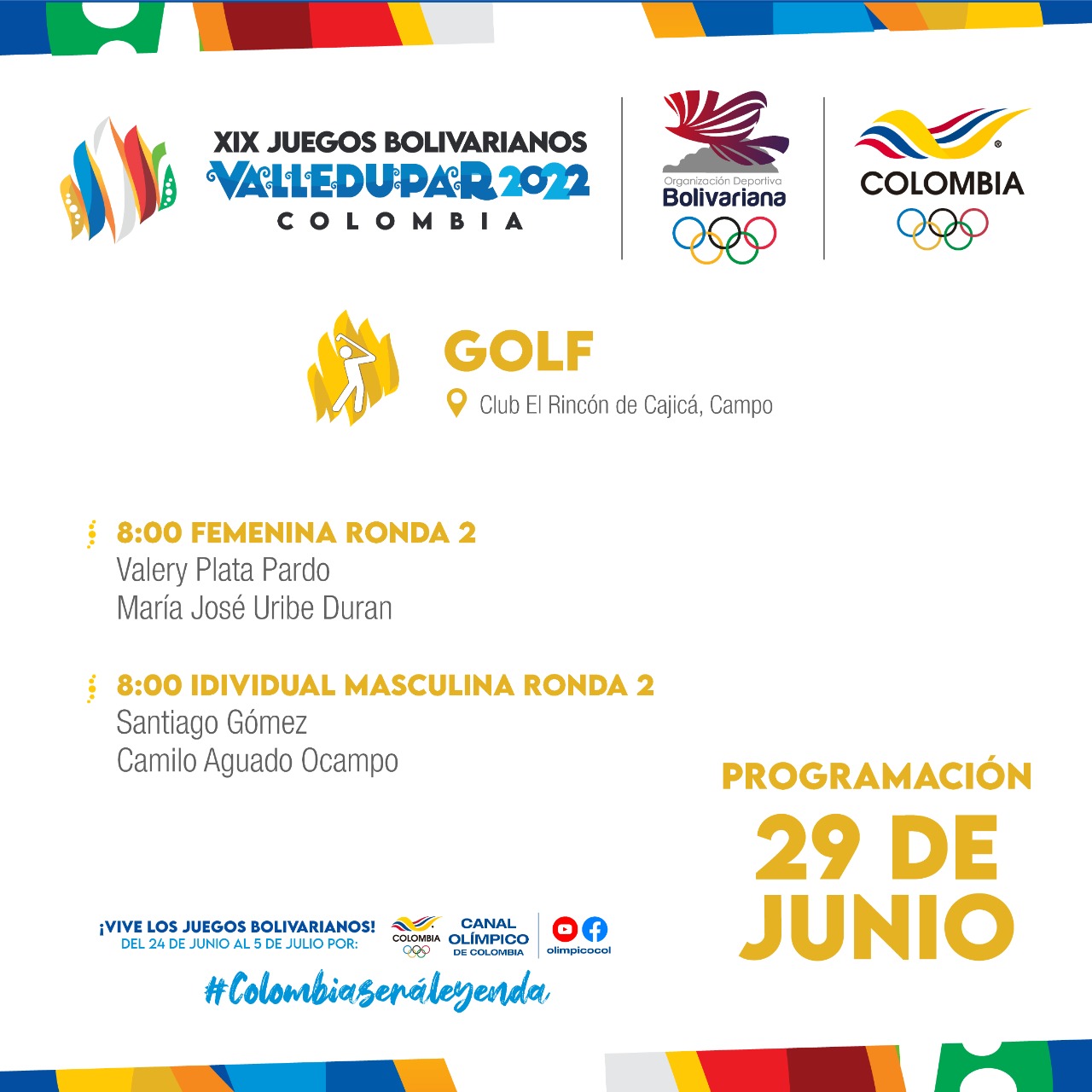 Juegos Bolivarianos - 29 de junio