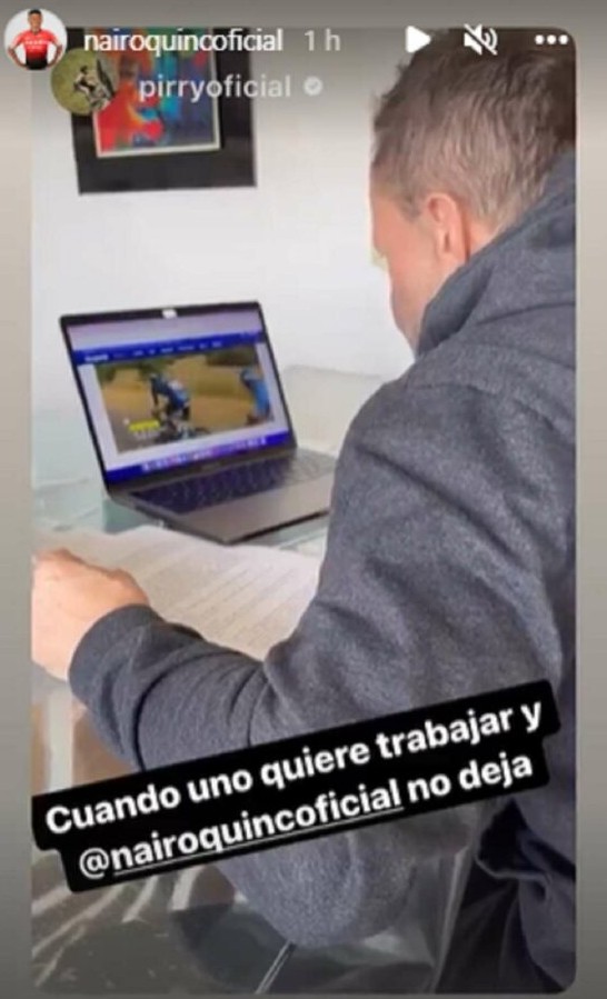 Historia en Instagram de Pirry y Nairo Quintana