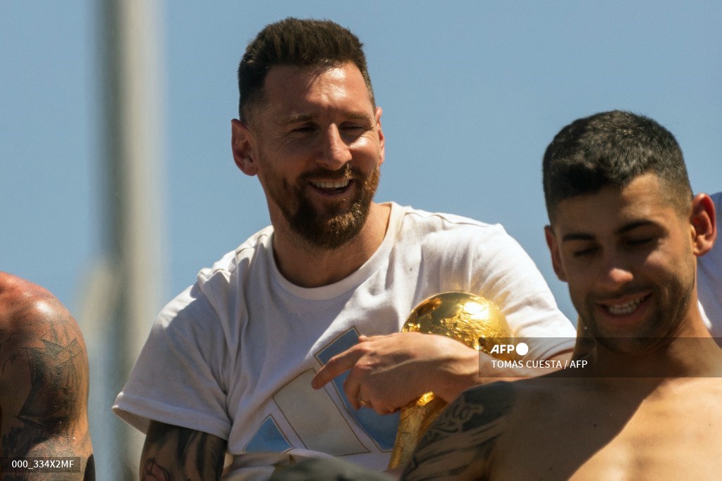 La foto de Messi borracho despu s de la caravana de Argentina