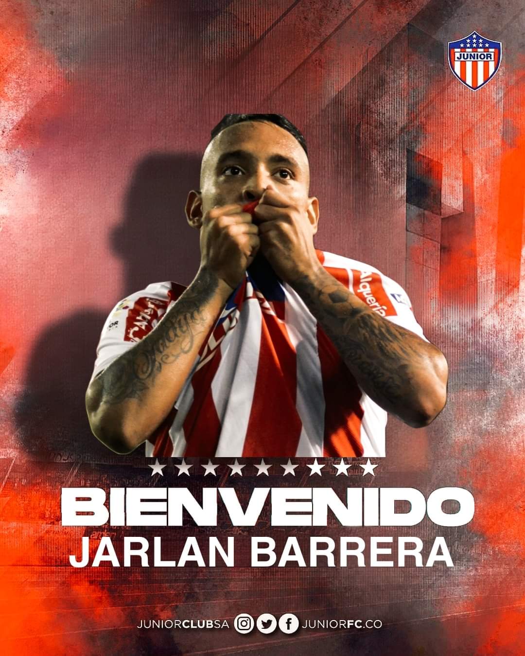 Jarlan Barrera y el anuncio como si hubiera regresado a Junior