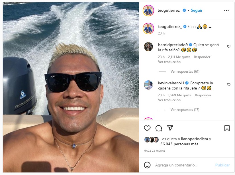 Rifa de Teo con camiseta de Messi