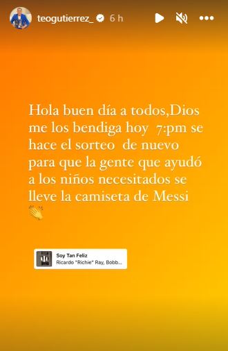 Historia de Teófilo Gutiérrez sobre la rifa de la camiseta de Messi