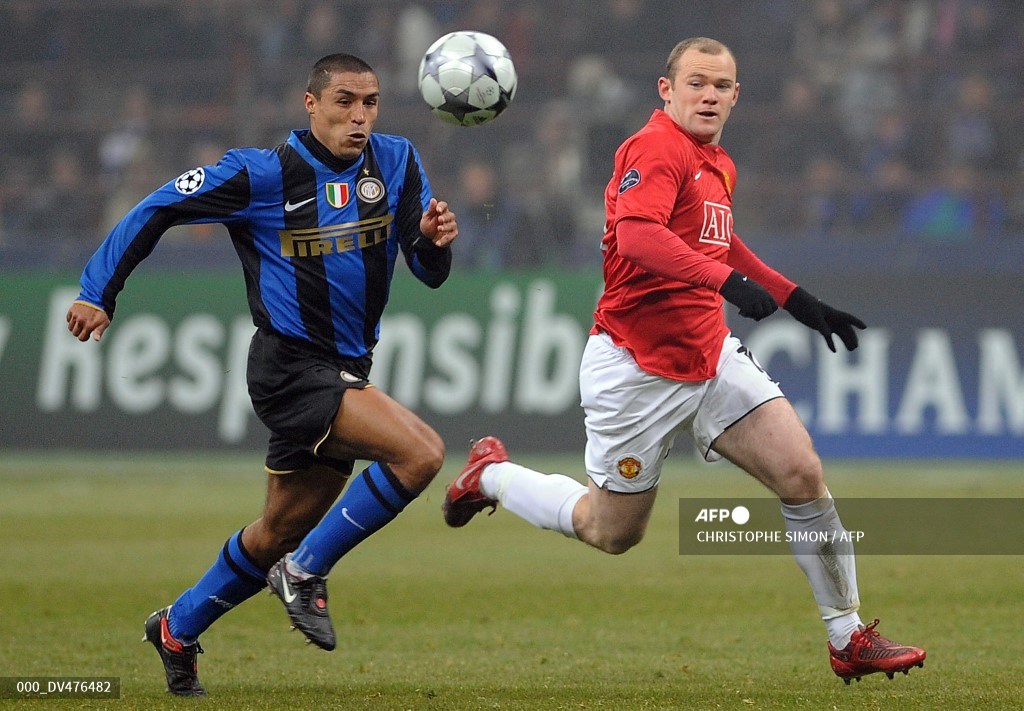 Iván Ramiro Córdoba en un partido de Champions League con Inter de Milán