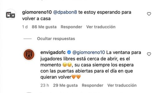 Giovanni Moreno invitó a Dorlan Pabón a jugar en Envigado