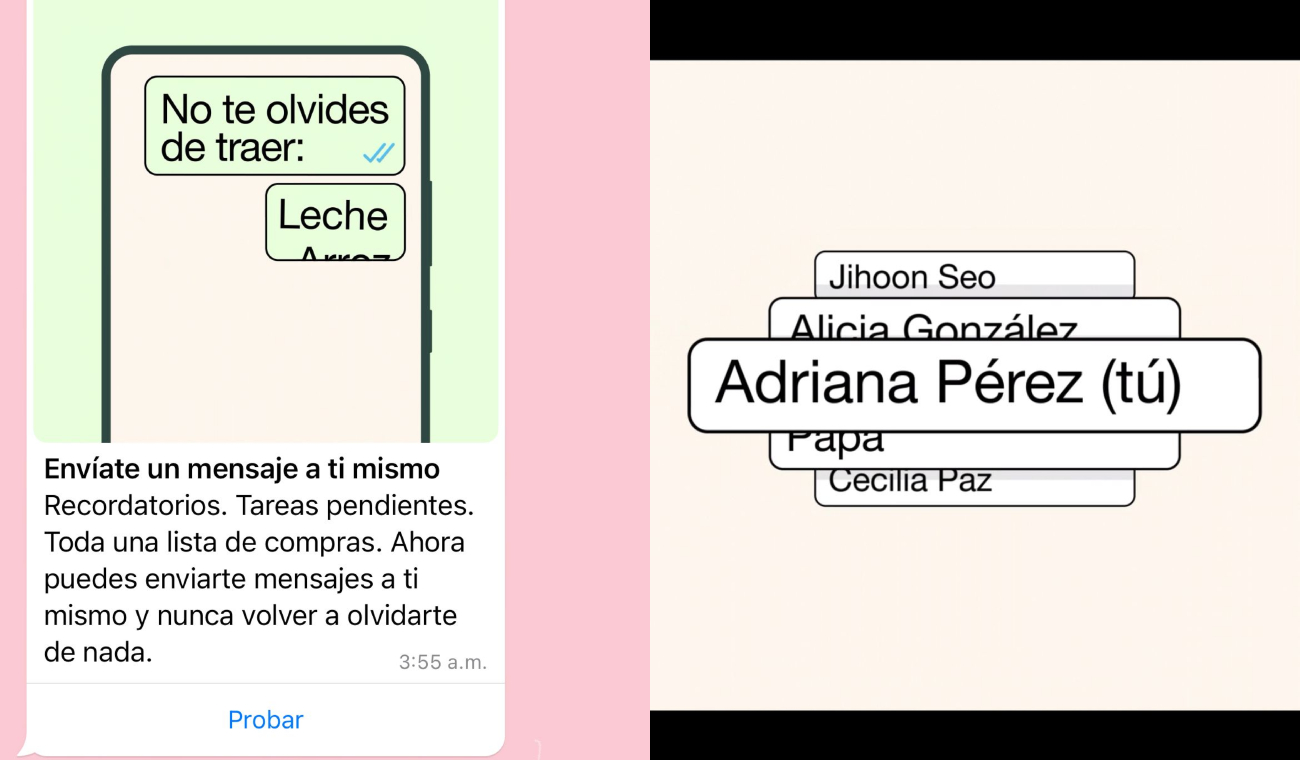 Mensajes propios en WhatsApp