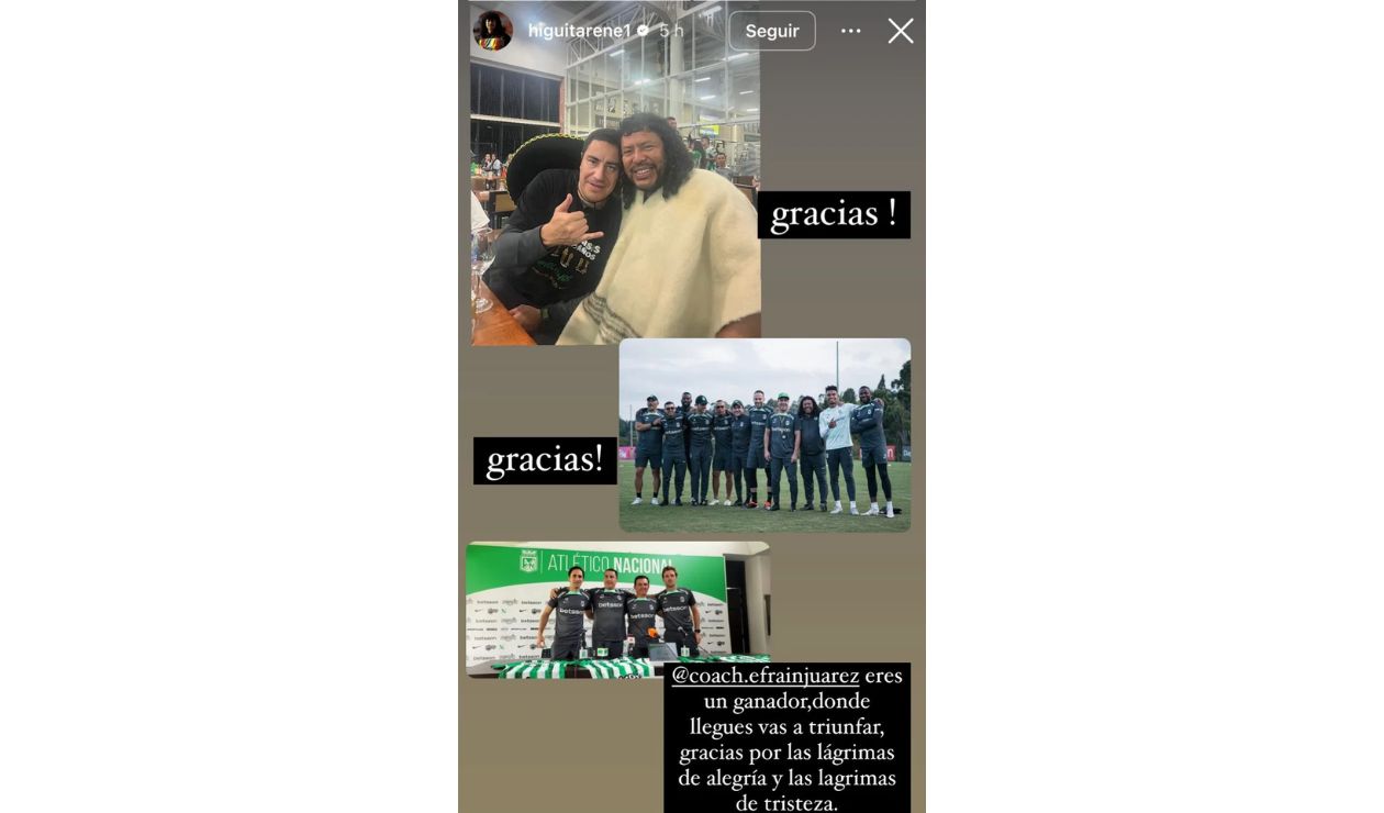 Despedida de René Higuita para Efraín Juárez