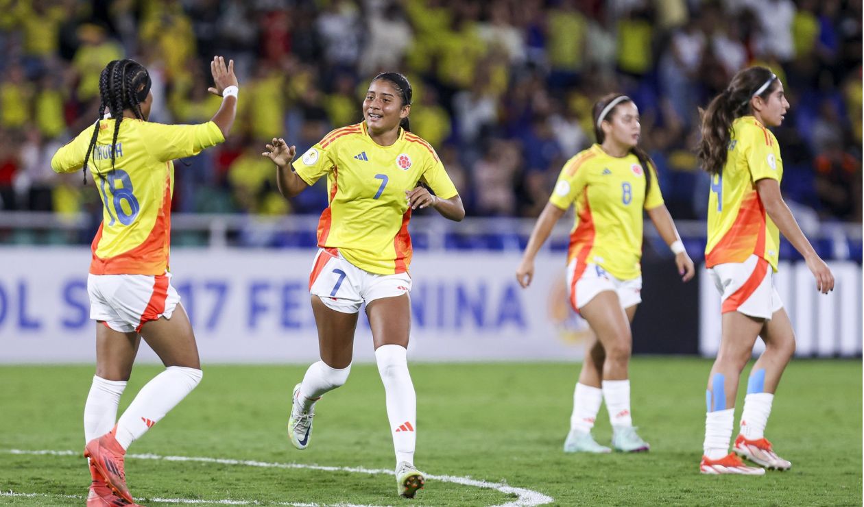 Gol de María Alejandra Baldovino con Colombia en el Sudamericano U17
