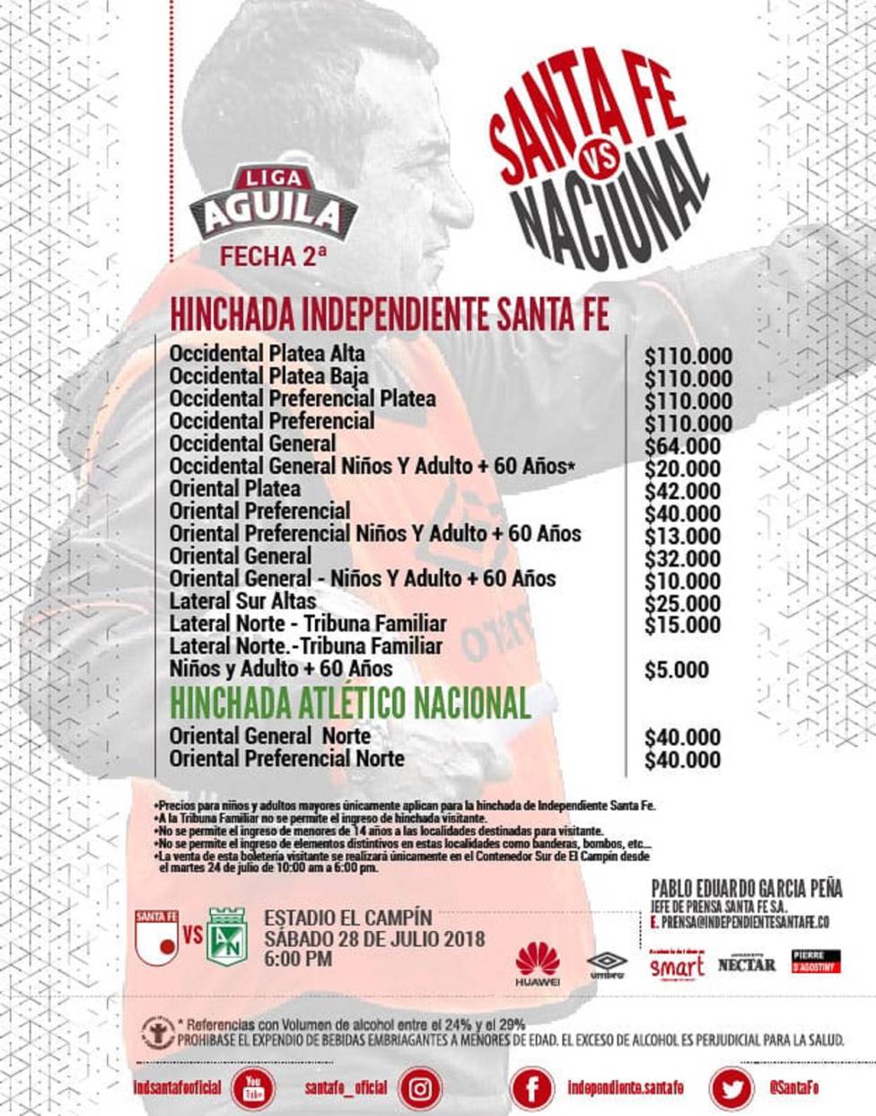 Independiente Santa Fe Vs. Atlético Nacional