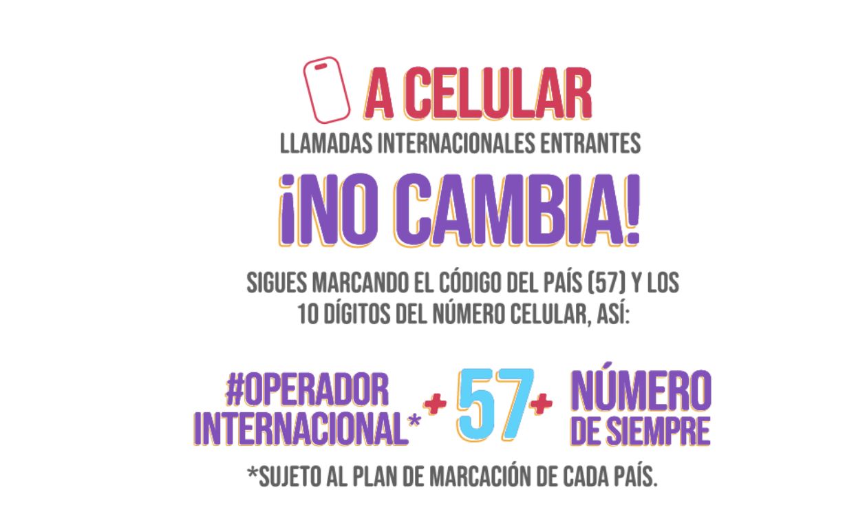 Llamadas internacionales a celular